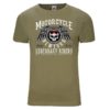 T-shirt Motorcycle New York(olive verte)