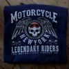 T-shirt Motorcycle New York (marinblå)